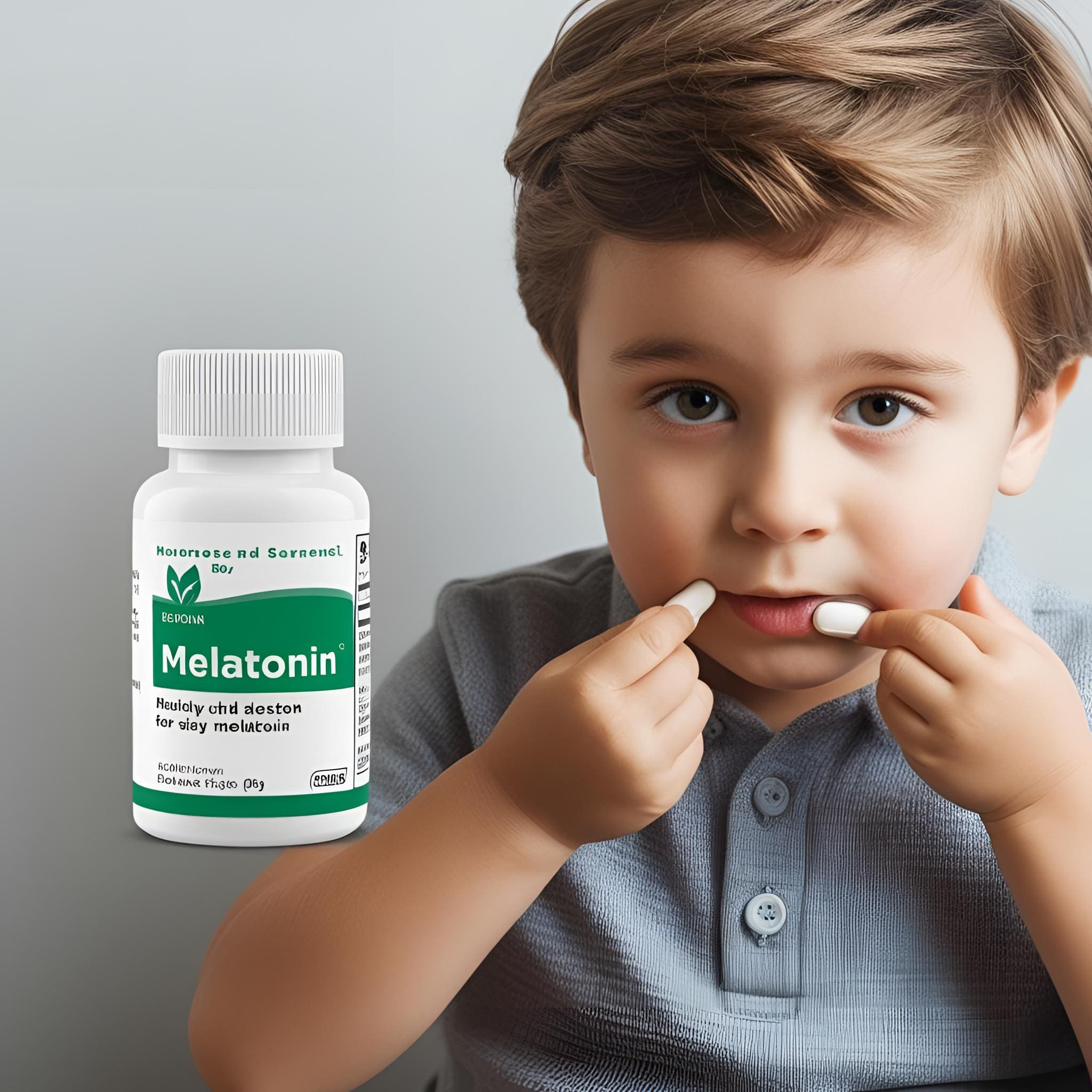 child taking melatonin